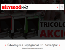 Tablet Screenshot of belyegzohaz.com